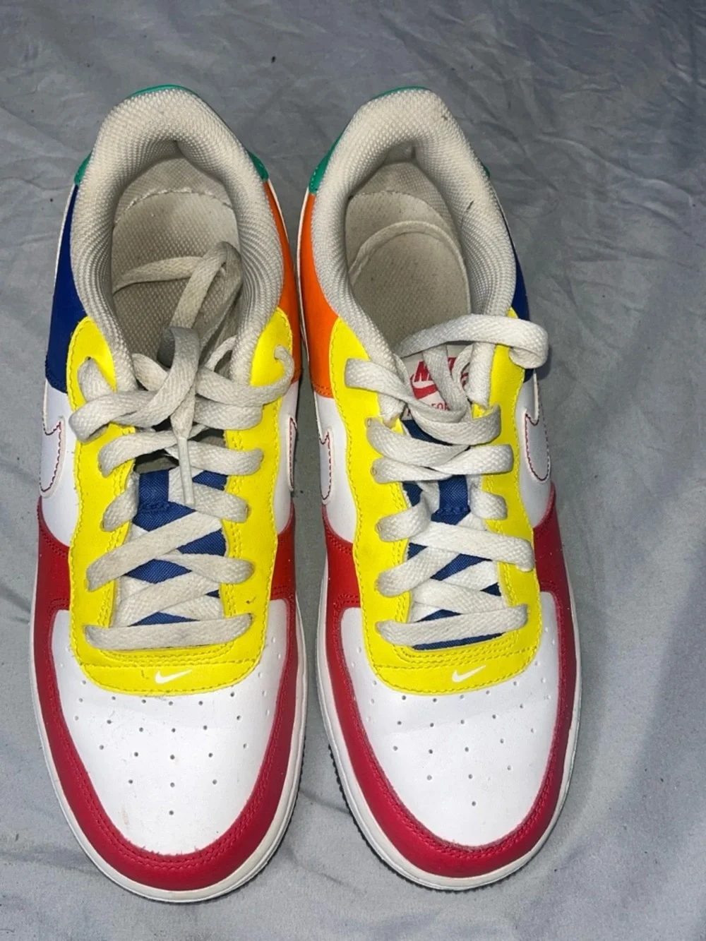 Multicolor Low-Top Sneakers Air Force’s  - White/Yellow/Red/Blue/Green